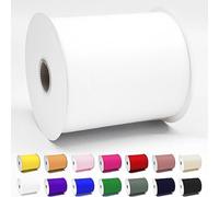 White Tulle Fabric Roll, 6" by 200 Yards (600ft) Tulle Ribbon Tulle Fabric Spool for Gift Wrapping Wedding Decoration DIY Crafts Baby Shower Party Supplies