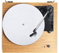 White Turntable Mat for 12'' Vinyl Record Player: Anti-Static Turntable Platter Mat - Anti-Slip Vinyl Slipmat to Reduce Noise Due to Static and Improve Sound Quality - Tighter Bass Quality