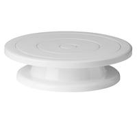 White Turntable Stand, Modern Turntable Stand, Desserts and Cake Stand, Stylish Revolving Cake Turntable Premier Housewares White One Size