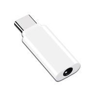 (White) Type-C To Audio 3.5mm Earphone Audio Connectors ABS - Description