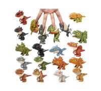 (White Tyrannosaurus) Mini Action Figures Finger-biting Toys Jurassic Dinosaur Park Backpack Pendant Snap Squad T-rex Dino Bite Hand Kids Boys Toys