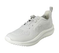 (White, UK 4) Ladies Clarks Cloudsteppers Platform Trainers - Solevana Tie