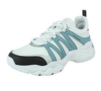 (White, UK 4) Ladies Skechers Casual Lace Up Trainers D'Lites 3.0 Trendy Feels 12957