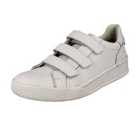 (White, UK 6.5) Ladies Clarks Hook And Loop Fastening Trainers - CraftCup Strap