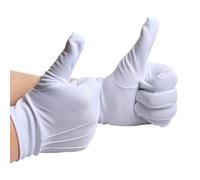White Uniform Gloves - Formal Gloves for Funerals, Lightweight and Comfortable Formal Gloves for Uniforms | Theatre Props, White Gloves for Weddings, Funerals, Event, White, Siehe Beschreibung