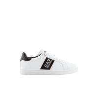 White Unisex Perforated Trainers, male, Emporio Armani EA7, Sneakers, White, 8 UK, Shoes 8 UK