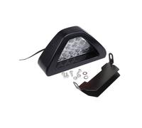 (white) Universal Brake Signal Lamp F1 Style Triangle Sporty 12LED Rear Fog Light