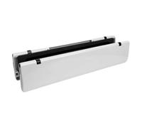 White UPVC 12 Inch Heavy Duty Letterbox - Fits 40-80mm Door Thickness, Durable & Secure Mail Slot Letter Plate