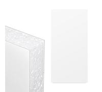 White UPVC Flat Door Panel (W: 1500mm x H: 750mm x D: 20mm) 20mm Thick Plastic Foam Filled
