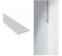 White UPVC Plastic Flexi Flexible Angle trim 35mm x 35mm x 5 Metre Length