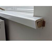 White UPVC Window Board/Cill Cover 1.1m Long 9mm Thick Plastic Window Sill Capping (175mm Width)