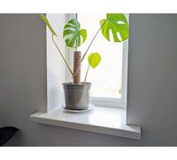 White UPVC Window Board/Cill Cover 1.25m Long 9mm Thick Including End Cap Plastic Window Sill Capping (225mm Depth)