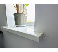 White UPVC Window Board/Cill Cover 1.25m Long 9mm Thick Including End Cap Plastic Window Sill Capping (175mm Depth)