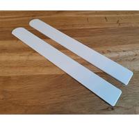 White UPVC Window Board/Cill Cover 1.25m Long 9mm Thick Including End Cap Plastic Window Sill Capping (Long end Cap Pair)