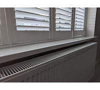 White UPVC Window Board/Cill Cover 2m Long 9mm Thick Including End Cap Plastic Window Sill Capping (200mm Depth)