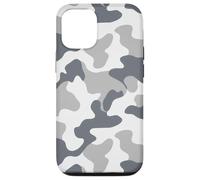 White Urban Camo Design | Modern Gray Military Allover Look Case for iPhone 12/12 Pro