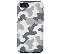 White Urban Camo Design | Modern Gray Military Allover Look Case for iPhone SE (2020) / 7/8