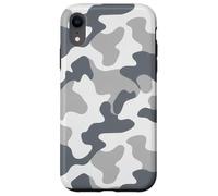 White Urban Camo Design | Modern Gray Military Allover Look Case for iPhone XR