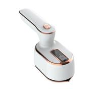 (white, US Plug) Travel Steamer Iron with Rotatable Handle Indicator Light Design Dry Wet Use Portable Garment Steamer Ironing Machine