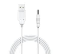 White USB Charger Cable for Foreo Luna2 Mini2 Mini3 Go UFO ISSA, Fairywill Toothbrush FW-507 FW-508 FW-917 D7 E11, Lelo Sona2 Gigi Soraya, Circular Jack USB to 5V Charging, Cables