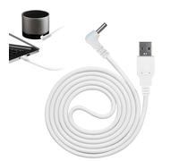 White USB to DC 5V Power Cable, 3.5x1.35mm Right Angle Charger Cord, USB to DC Charger Replacement Wire, Electric Toothbrush Charger for Bitvae, Seago, for Small Fan, Oil Diffuser, Routers, LED Lights