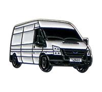 White Van Man Couriers Delivery Metal Enamelled Pin Badge Lapel Badge XJKB12-53