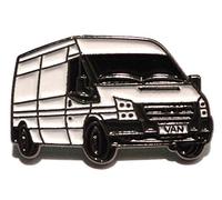 White Van Man Metal Enamel Commercial Vehicle Badge