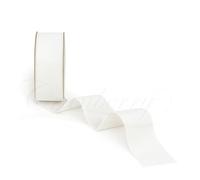 White Velvet Ribbon - 38mm Wide x 2 Metre Cut Length - Luxurious Single-Sided Soft Velvet Trim for Gift Wrapping, Wedding, Bows, Crafts, Christmas, Floral Arrangements & Decor