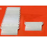 WHITE VERTICAL BLIND BOTTOM WEIGHTS FOR WIDE (5") BLIND SLATS (15 WEIGHTS)