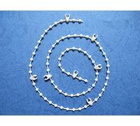 WHITE VERTICAL BLIND LINK BEAD CHAIN 200 LINKS FOR 127MM SLATS (5")