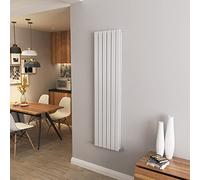 White Vertical Radiator Double Column Flat Panel Central Heating Radiators 1600 * 408mm