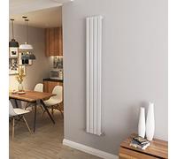 White Vertical Radiator Single Column Flat Panel Central Heating Radiators 1800 * 272mm
