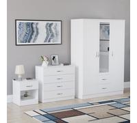 (White) Vida Designs Riano 3 Piece Bedroom Set 14