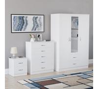 (White) Vida Designs Riano 3 Piece Bedroom Set 17