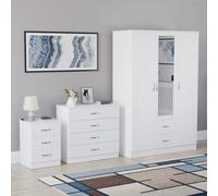 (White) Vida Designs Riano 3 Piece Bedroom Set 18