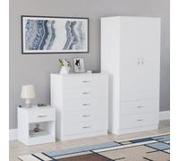(White) Vida Designs Riano 3 Piece Bedroom Set 3
