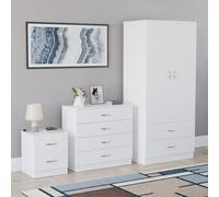 (White) Vida Designs Riano 3 Piece Bedroom Set 4