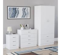 (White) Vida Designs Riano 3 Piece Bedroom Set 6