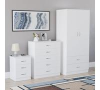 (White) Vida Designs Riano 3 Piece Bedroom Set 7