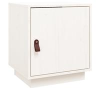 (White) vidaXL 1/2x Solid Wood Pine Bedside Cabinet Table Bed Cabinet Multi Colours