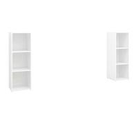 (white) vidaXL 2x TV Cabinets Chipboard Room TV Stand Unit Multi Colours Multi Sizes