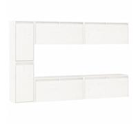 6x Solid Wood Pine TV Cabinets Wooden Hanging Cabinet Multi Colours vidaXL