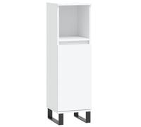 (white) vidaXL Bathroom Cabinet Vanity Unit Cupboard Concrete Grey Engineered Wood