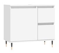 Vidaxl Bathroom Cabinet White 65X33X60 Cm Engineered Wood, White