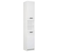 (White) vidaXL Bathroom Cabinet Washroom Storage Cabinet Cupboard Engineered Wood