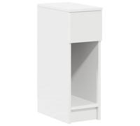 (white) vidaXL Bedside Cabinet with Drawer 20x36x60 cm bedside table nightstand