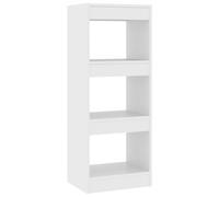 (white) vidaXL Book Cabinet/Room Divider Chipboard Home Room Partition Multi Colours