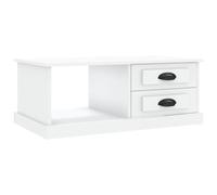 Vidaxl Coffee Table White 90X50X35 Cm Engineered Wood, White