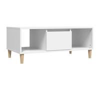 (white) vidaXL Coffee Table Engineered Wood Centre Accent Side Table Multi Colours