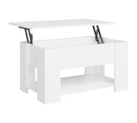 (white) vidaXL Coffee Table Engineered Wood Couch Centre Accent Table Multi Colours